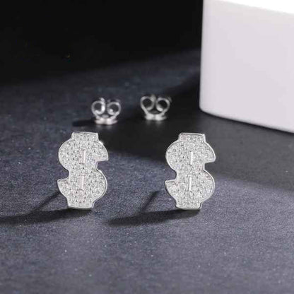 Pendientes de Plata 925 con Moissanita